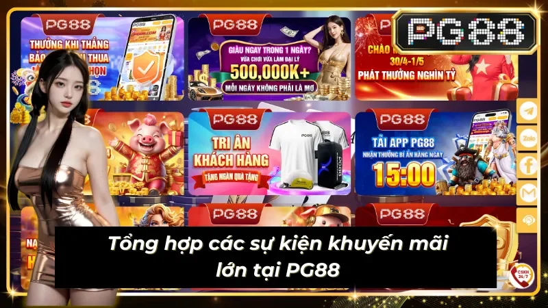 Điểm danh các chương trình khuyến mãi PG88 mới nhất